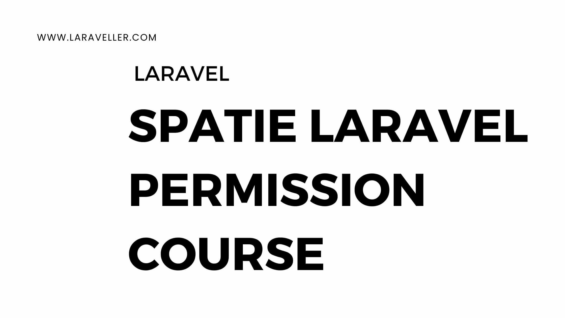 Spatie Laravel Permission